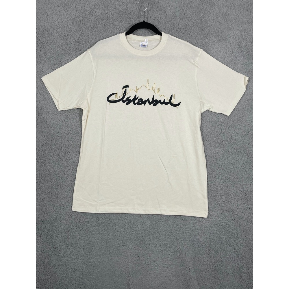 Vintage Daphne Collection SMAC Co T Shirt Mens L White Istanbul Graphic